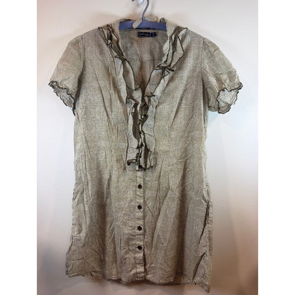 Cruel Girl button up dress with pockets